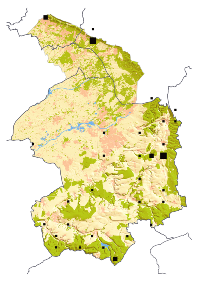 Verbreitung Grauspecht - geclustert (Daten 2012-2019