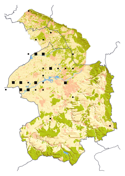 Verbreitung Pirol - geclustert (Daten 2012-2019)